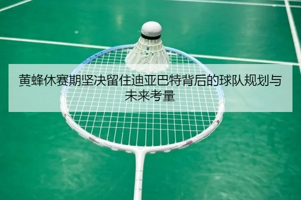 黄蜂休赛期坚决留住迪亚巴特背后的球队规划与未来考量